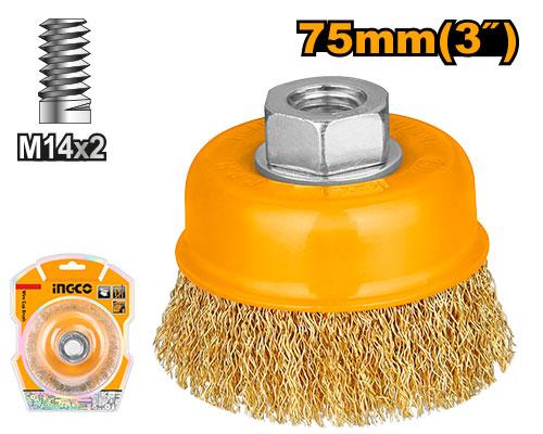 WB10751 CUP WIRE BRUSH 75mm TOP 100