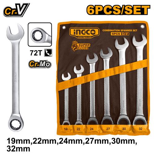 HKSPAR1061 RATCHET SPANNER SET